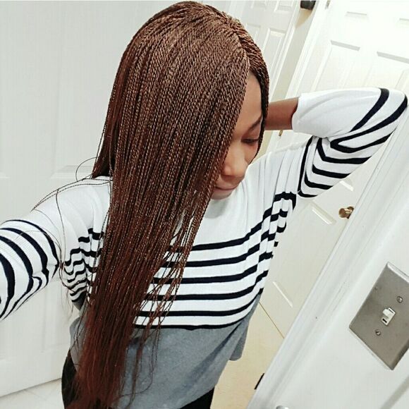 Braided wig with lace part